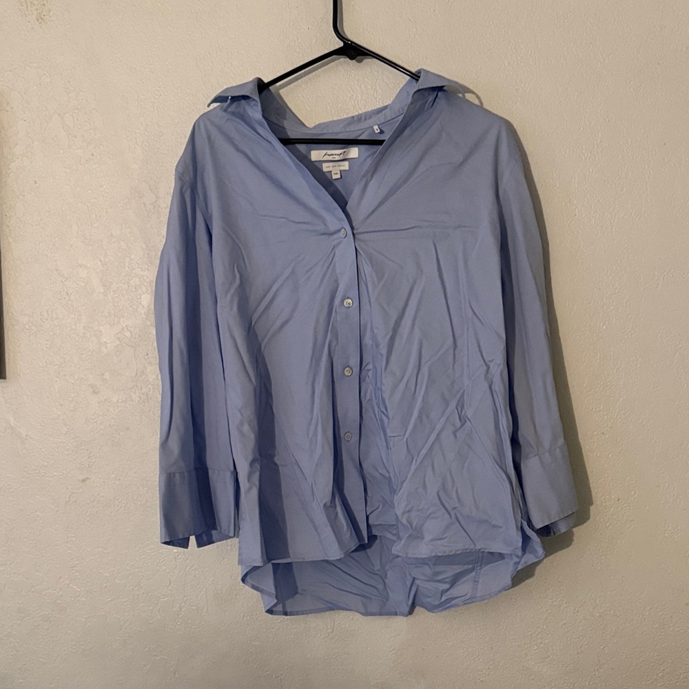 Foxcroft Light Blue Button Down Shirt